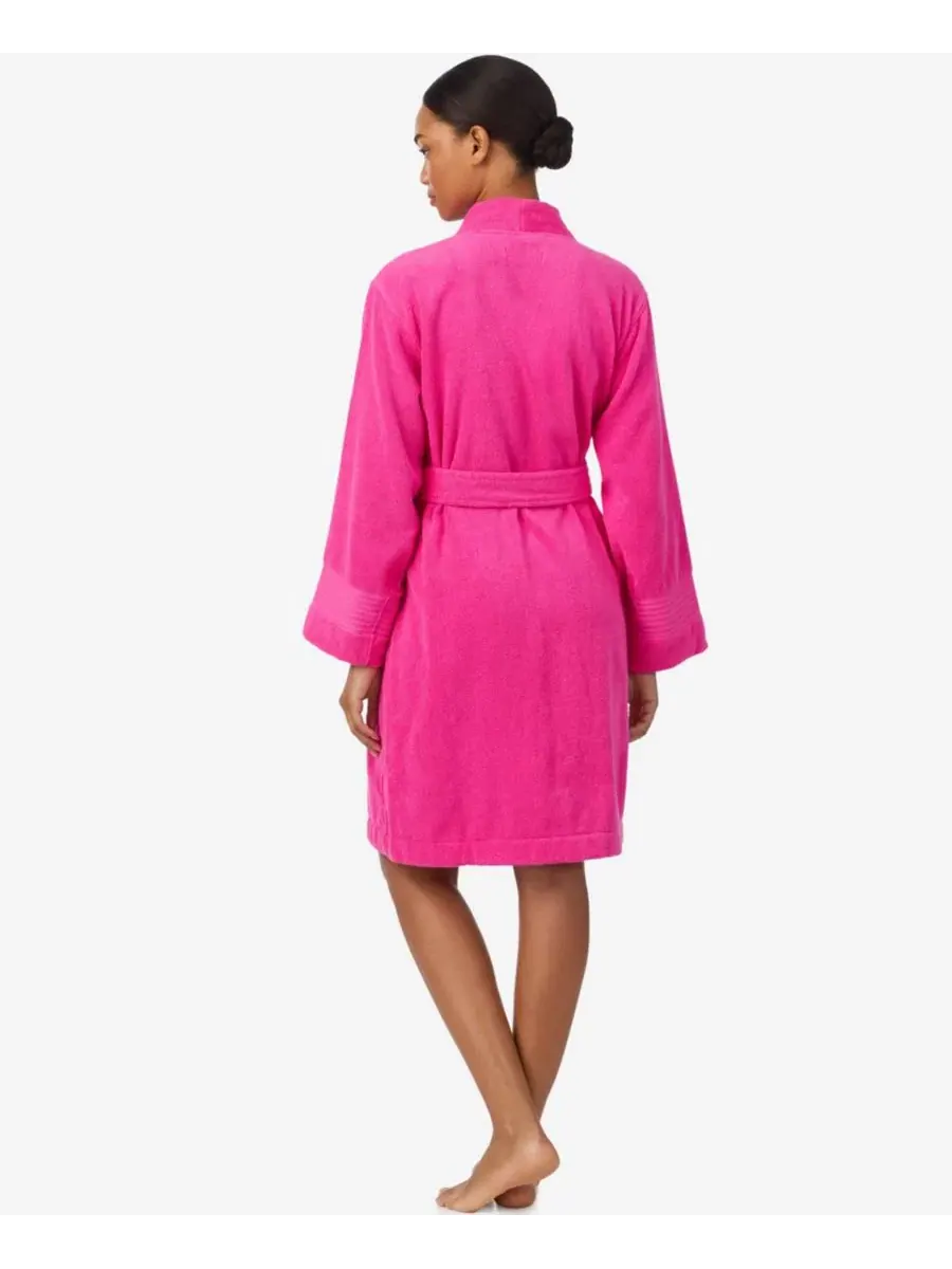 Халат с запахом с длинным рукавом, модель Greenwich Lauren Ralph Lauren — изображение 2 из 3, розовый