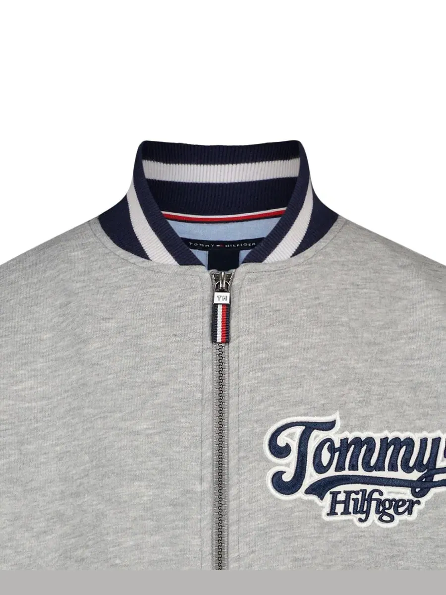 Детская куртка-флис с молнией Varsity Freshman Tommy Hilfiger — изображение 9 из 10, серый