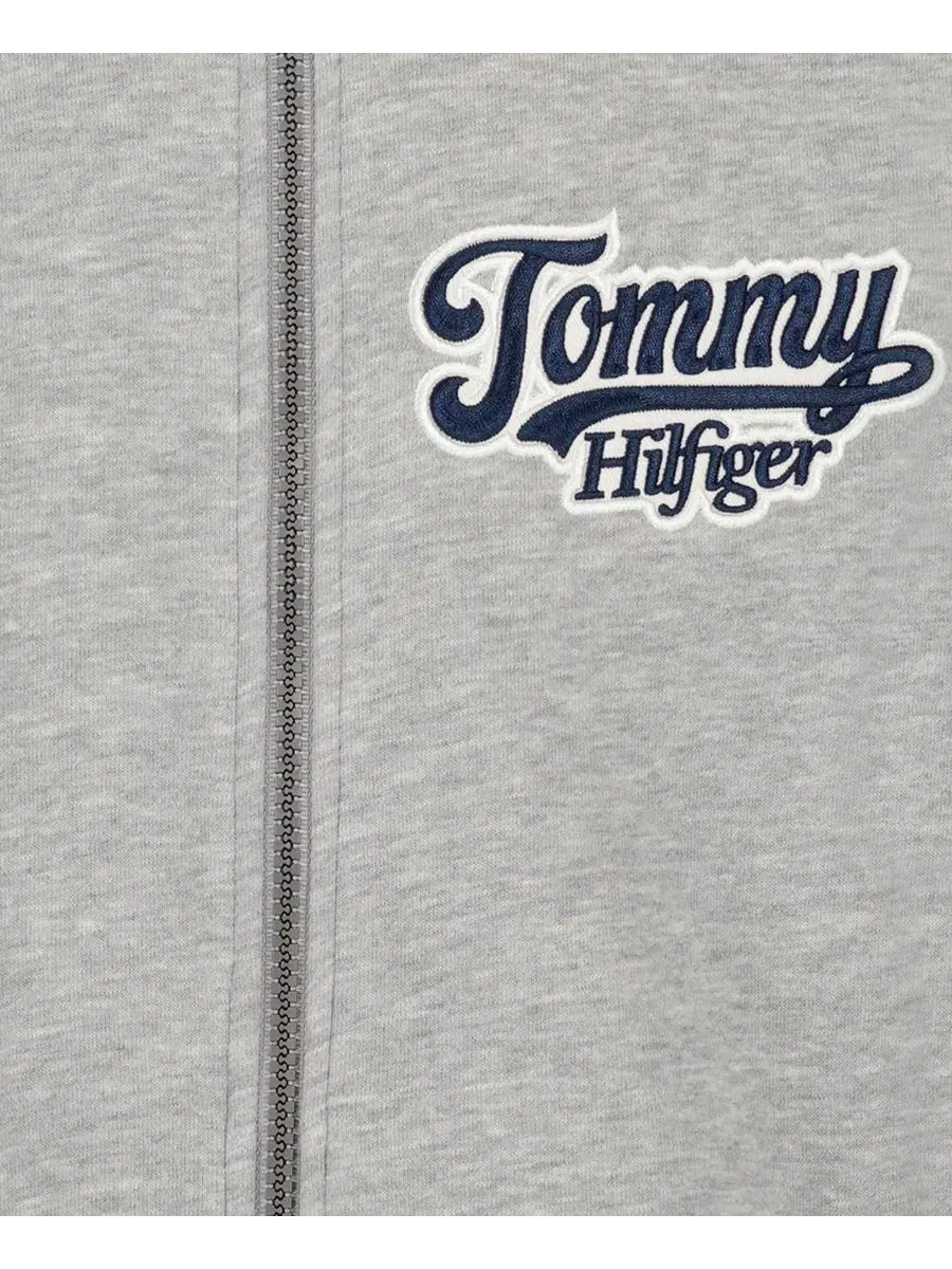 Детская куртка-флис с молнией Varsity Freshman Tommy Hilfiger — изображение 10 из 10, серый