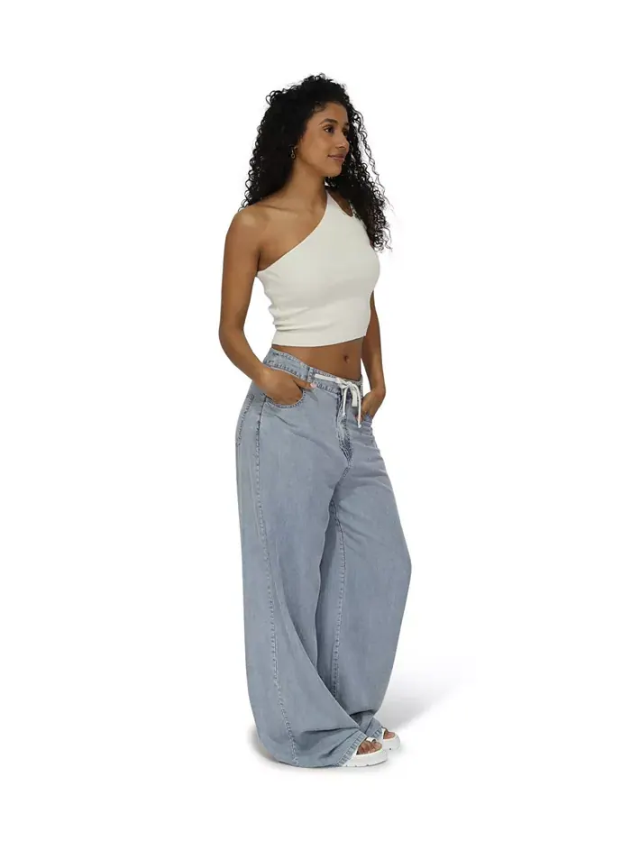 Женские брюки Set On You Wide Leg Belle & Bloom — изображение 3 из 3, серый