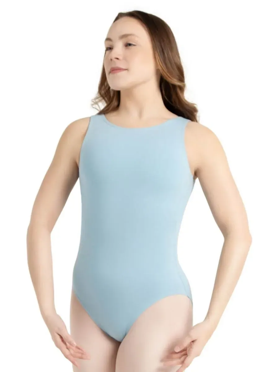 Женский купальник-майка с высоким воротником Capezio — изображение 10 из 10, синий