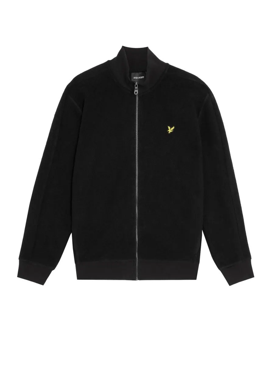 Мужская спортивная куртка с длинными рукавами из флиса Lyle & Scott — изображение 2 из 7, черный