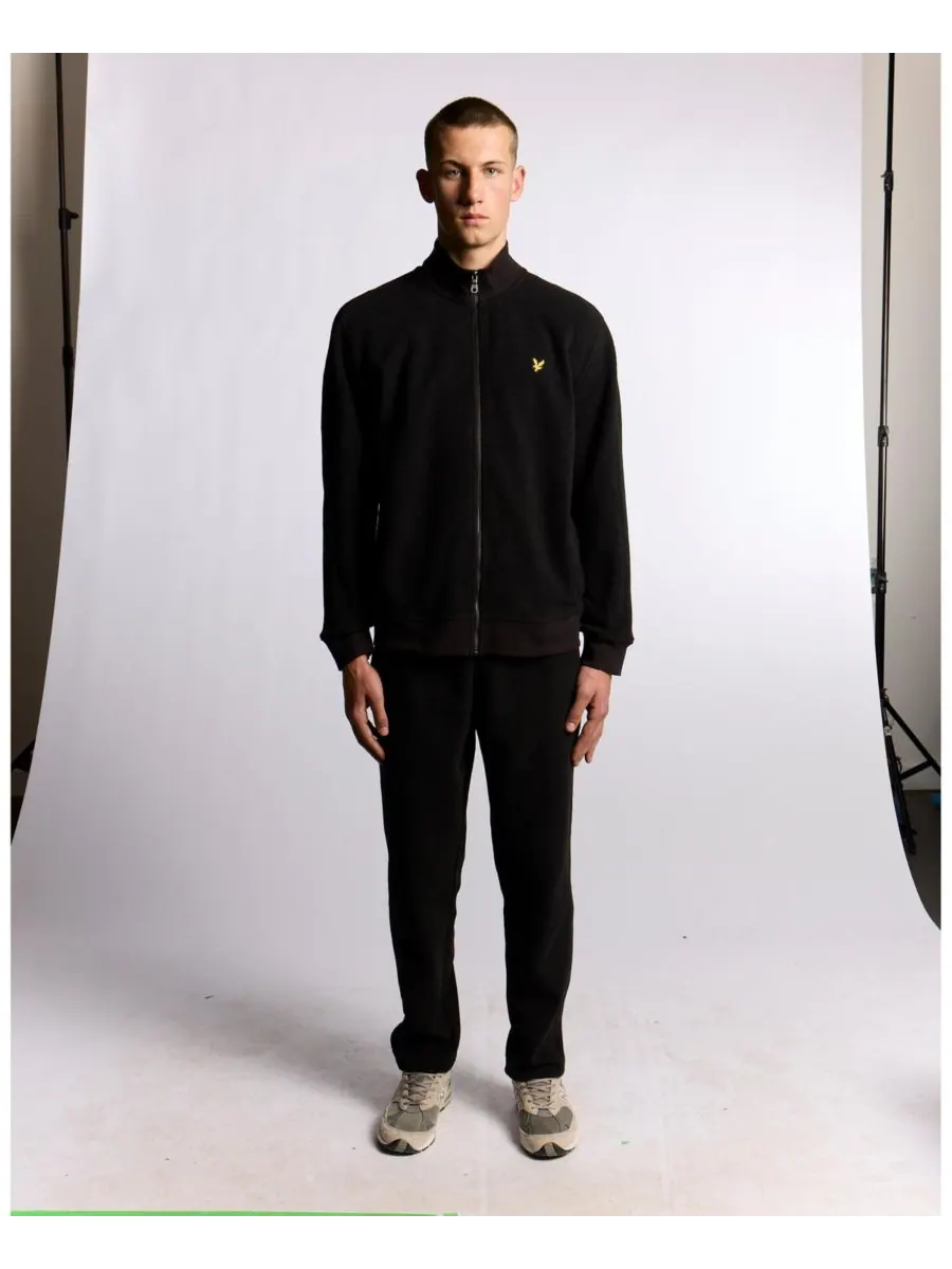 Мужская спортивная куртка с длинными рукавами из флиса Lyle & Scott — изображение 6 из 7, черный