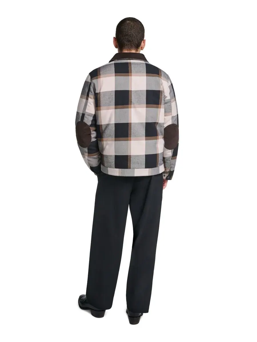 Рубашка-куртка с пледовым принтом, на молнии и кнопках, модель Plaid Cord Details Levi's — изображение 5 из 5, черный