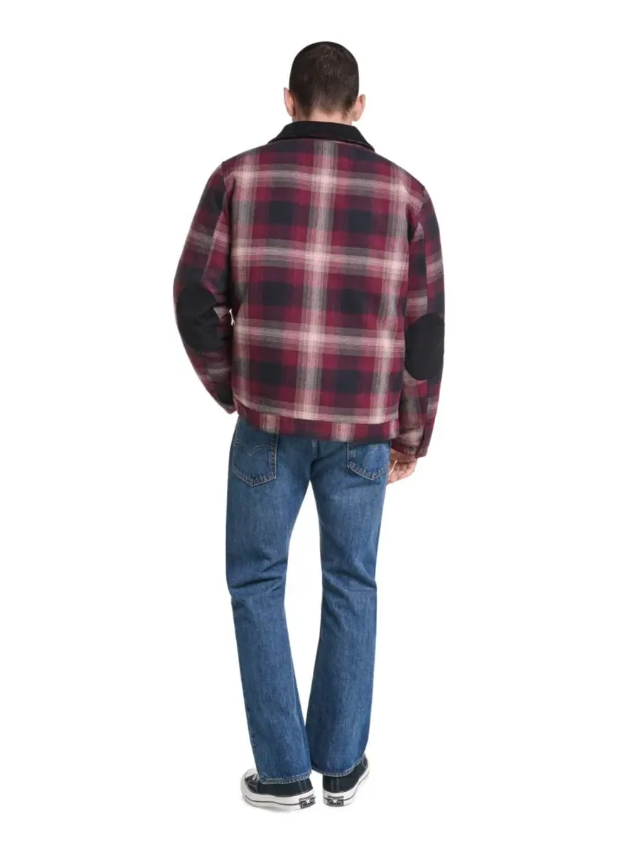 Фланелевая куртка-рубашка с принтом, с хлопковым воротником Levi's — изображение 6 из 6, коричневый