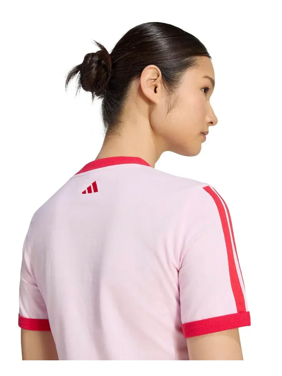 Футболка с принтом Racing Retro adidas — изображение 5 из 6, прозрачный розовый