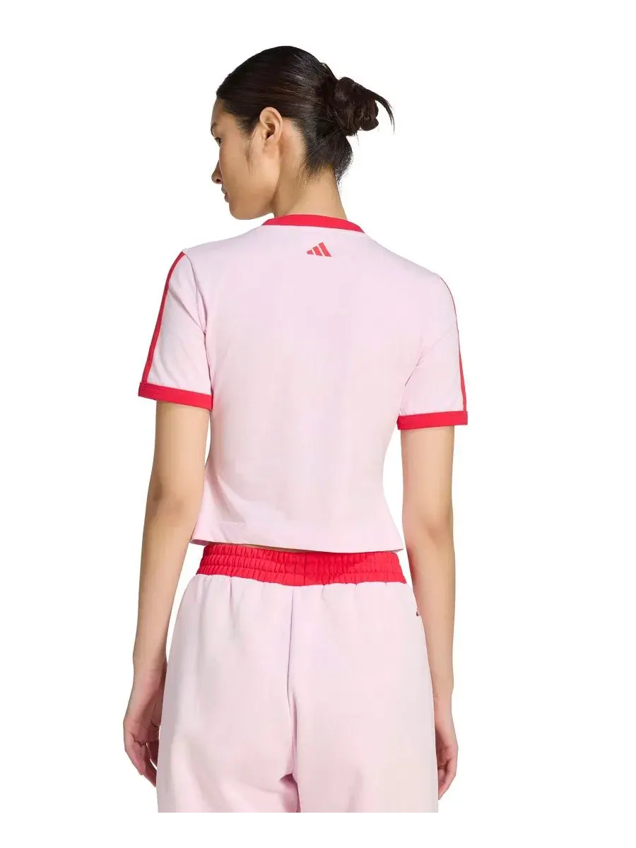 Футболка с принтом Racing Retro adidas — изображение 6 из 6, прозрачный розовый
