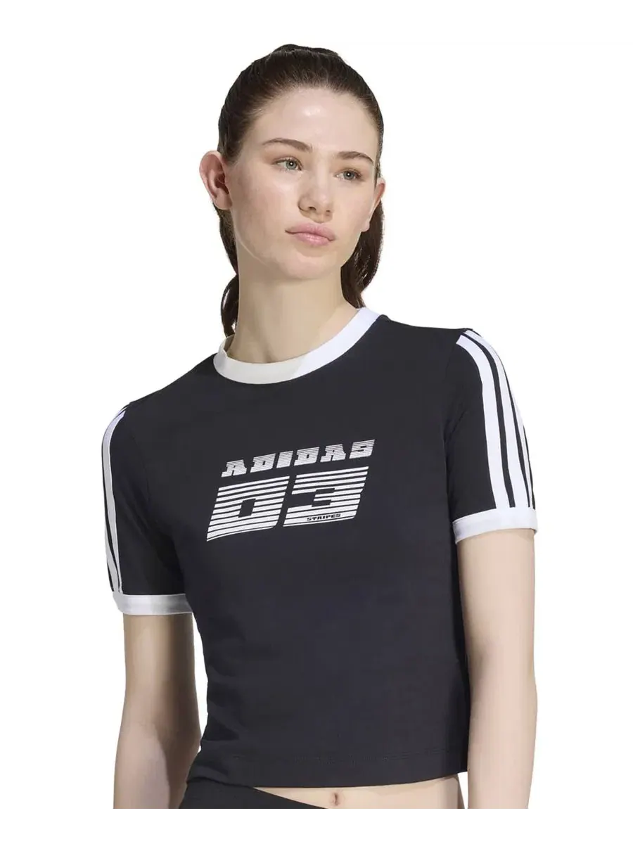 Футболка хлопковая с принтом Racing Retro adidas