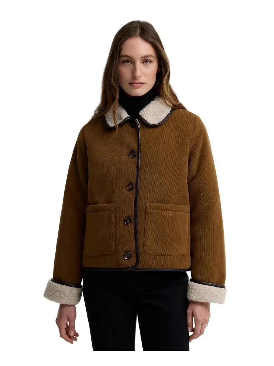 Женская куртка из вельвета с флисовой подкладкой Penny Fleece Jacket Barbour