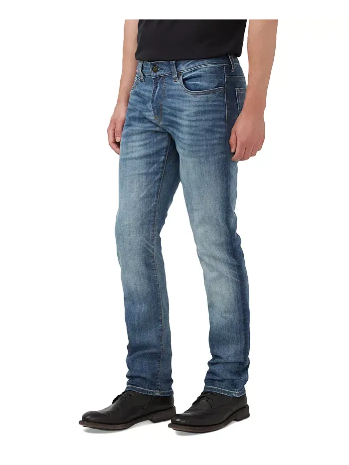 Мужские узкие джинсы Ash Stretch Fit Buffalo David Bitton — изображение 5 из 7, синий