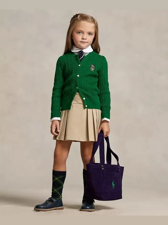 Плиссированные шорты-понте для малышей и маленьких девочек Polo Ralph Lauren — 3