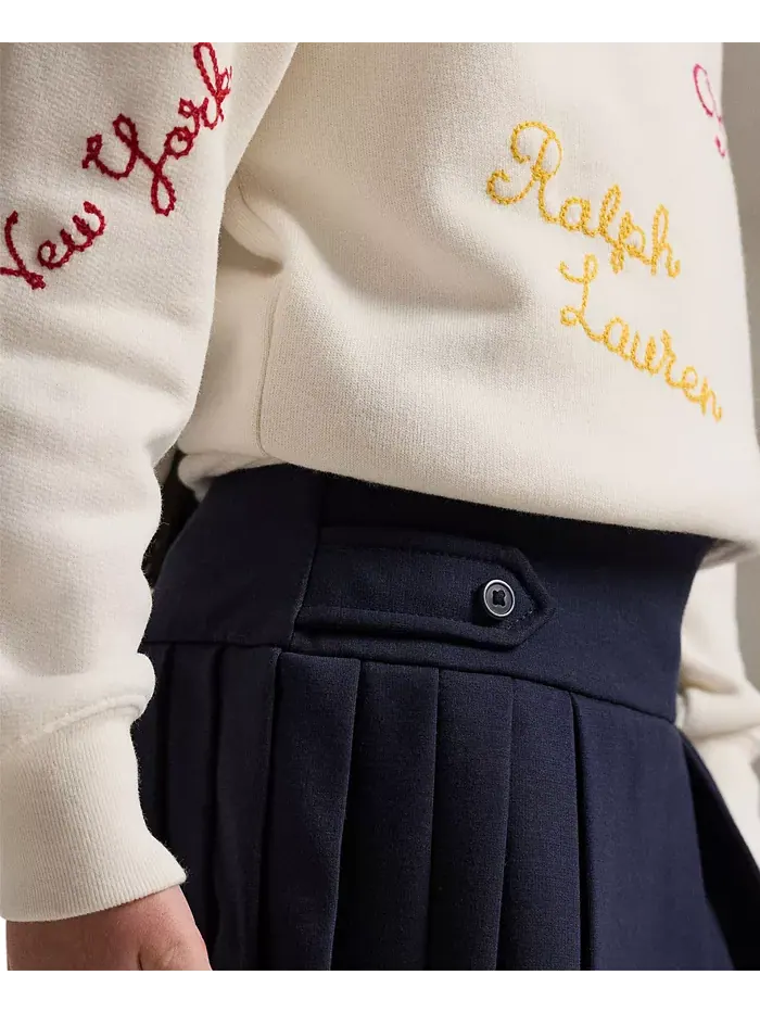 Детская плиссированная юбка-шорты для девочек размеров 2T-6X Polo Ralph Lauren — 3
