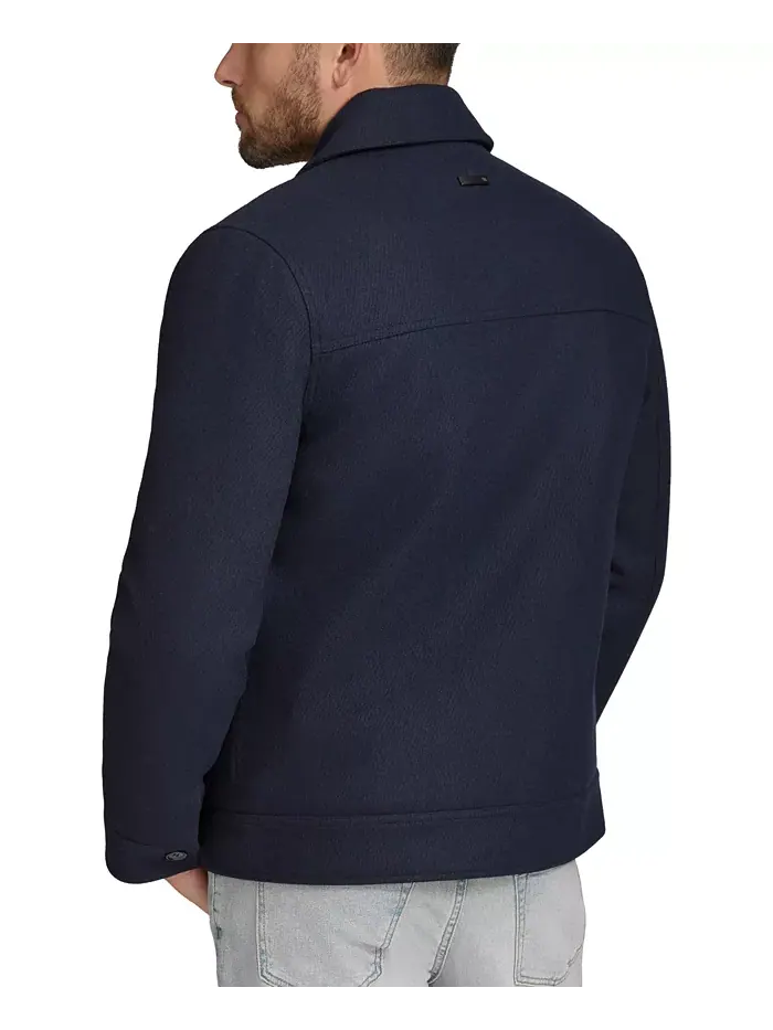 Мужская куртка-рубашка Warwick Twill Chore Marc New York — изображение 2 из 3, темно-синий