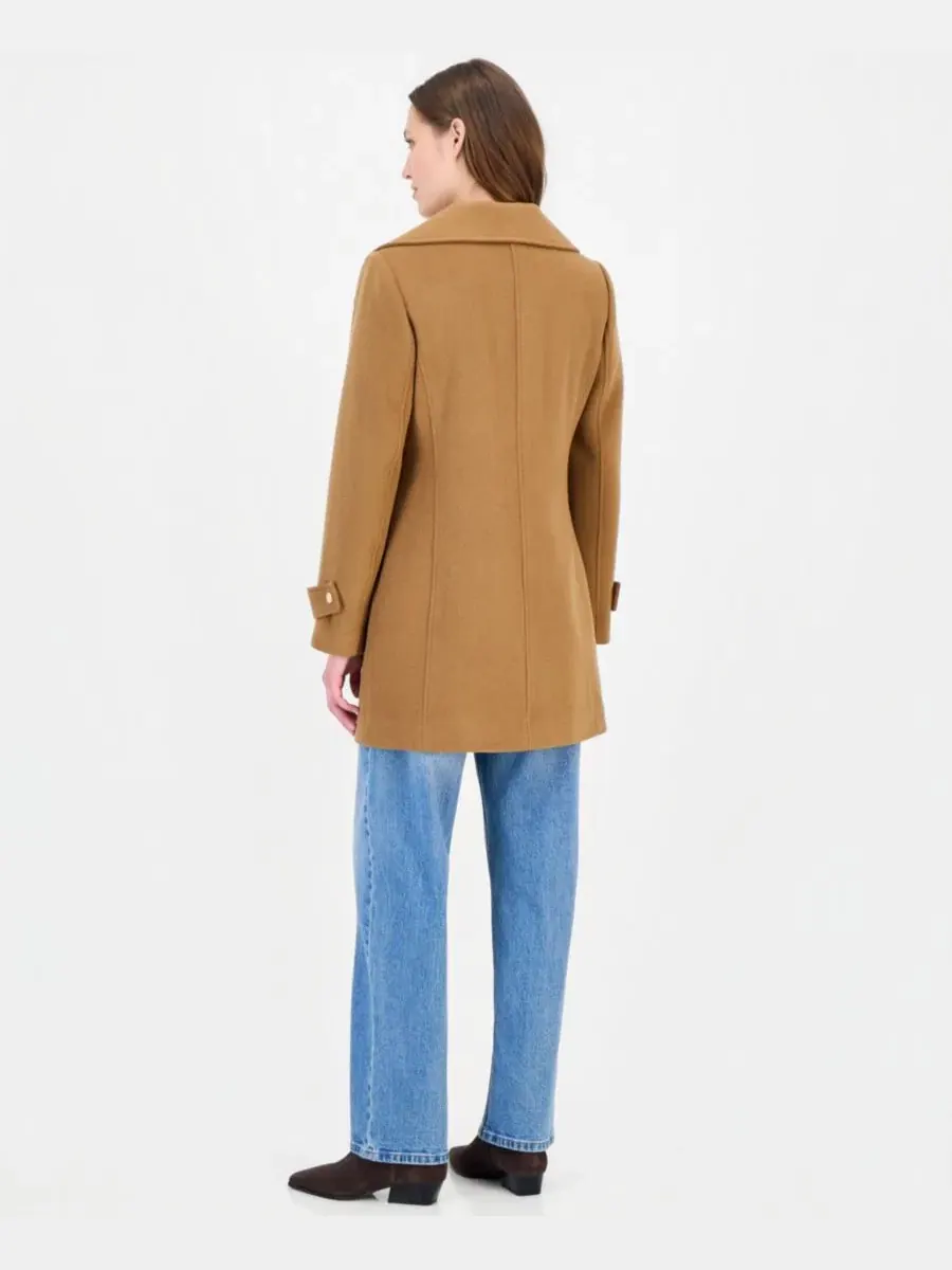 Пальто с воротником и застежкой-молнией Michael Kors, Dk Camel — изображение 4 из 5