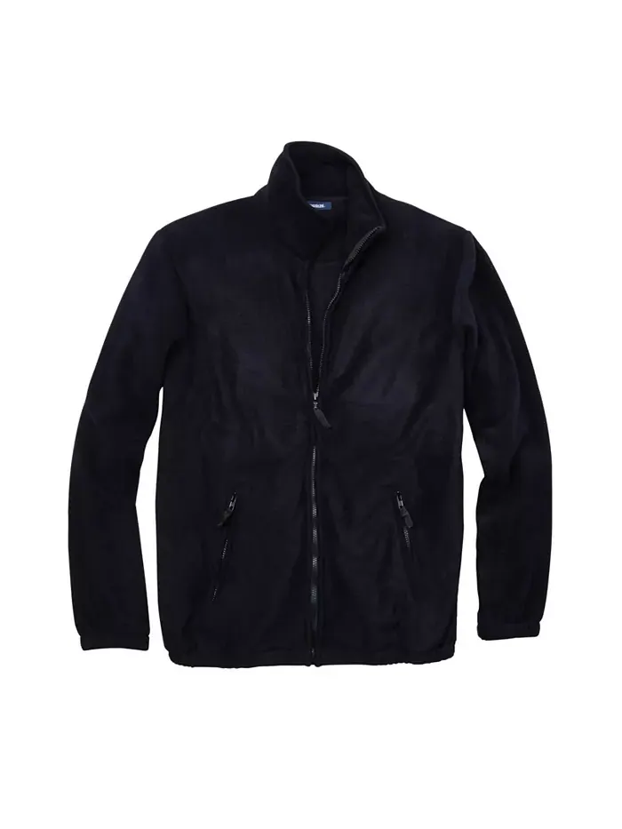 Утепленная флисовая куртка на молнии Big & Tall Explorer Plush Fleece Full-Zip Jacket KingSize — изображение 2 из 2, черный