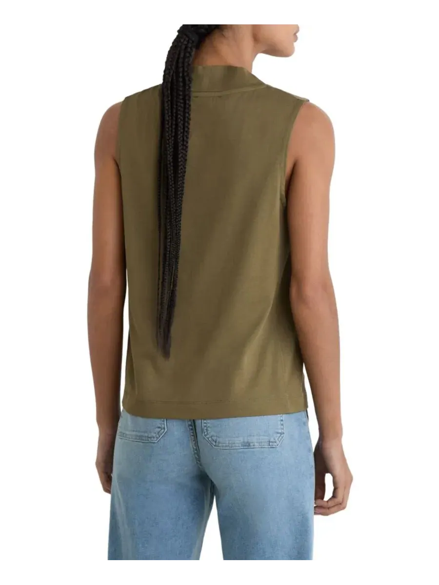 Женский жилет-безрукавка Miley V Neck Vest REISS — изображение 2 из 5, хаки зеленый