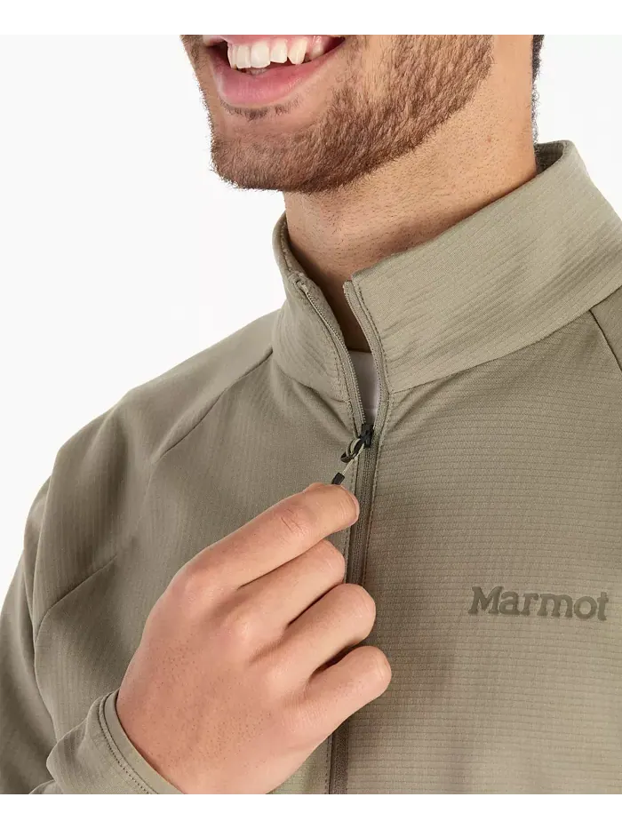 Куртка Leconte Fleece Zip Front Track с молнией спереди Marmot — изображение 12 из 12, черный
