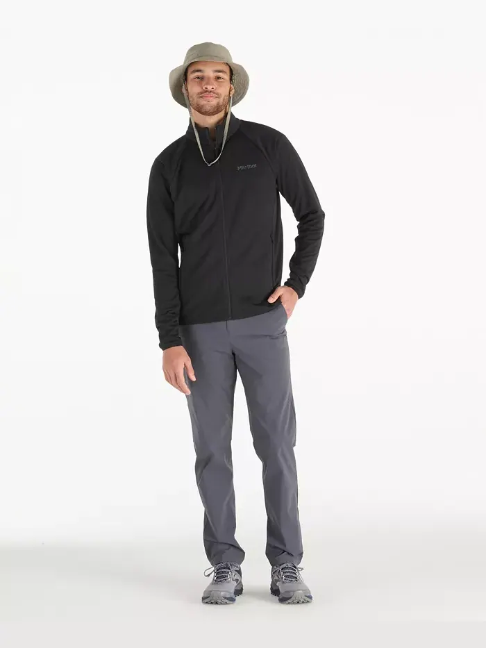 Куртка Leconte Fleece Zip Front Track с молнией спереди Marmot — изображение 3 из 12, черный