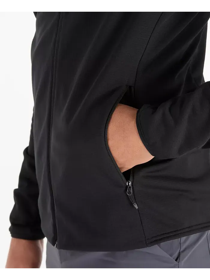 Куртка Leconte Fleece Zip Front Track с молнией спереди Marmot — изображение 4 из 12, черный