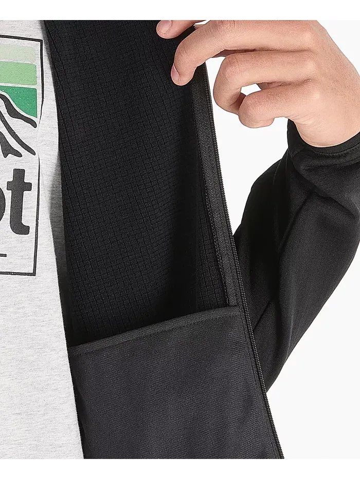 Куртка Leconte Fleece Zip Front Track с молнией спереди Marmot — изображение 7 из 12, черный
