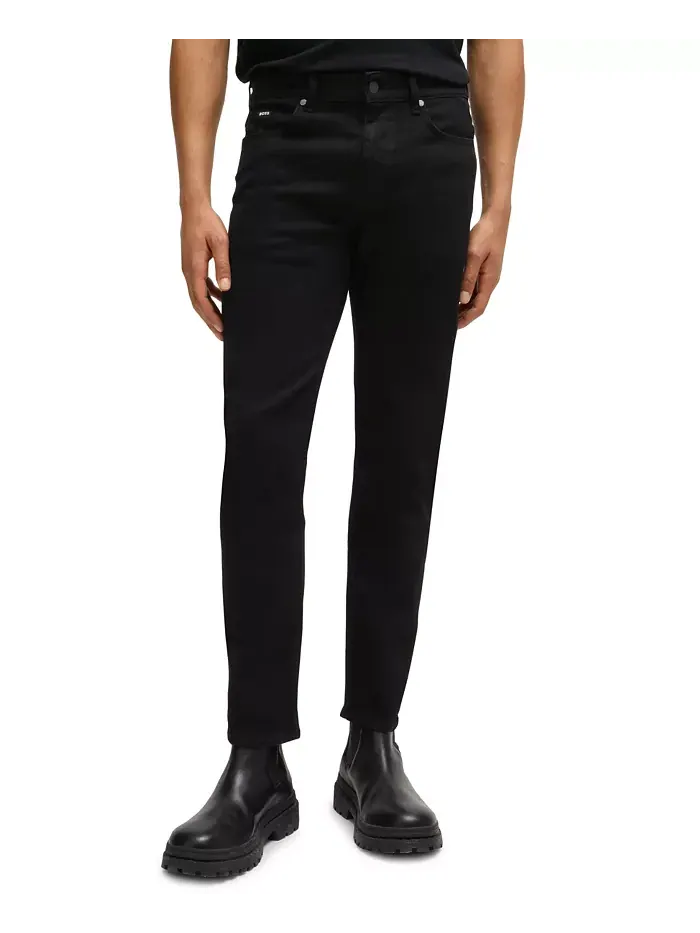 Мужские джинсы Slim-Fit из итальянского денима Hugo Boss