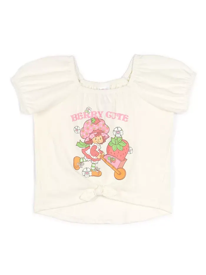 Комплект из футболки с квадратным вырезом и юбки Strawberry Shortcake — изображение 2 из 6, белый/розовый
