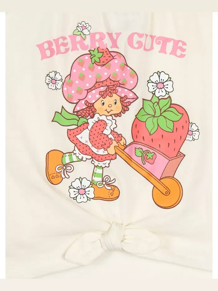 Комплект из футболки с квадратным вырезом и юбки Strawberry Shortcake — изображение 4 из 6, белый/розовый