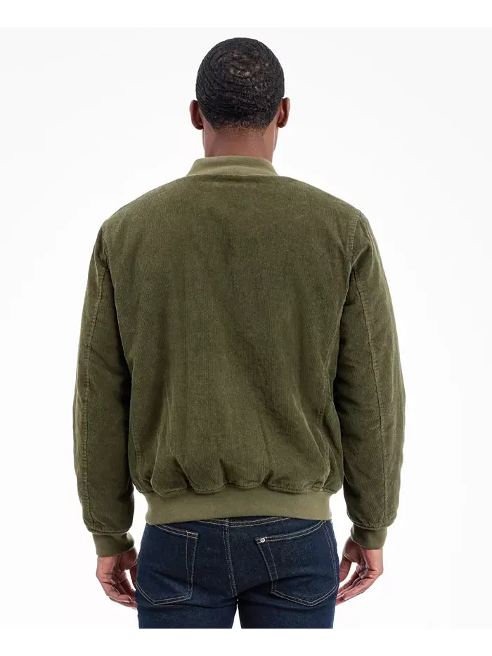 Мужская куртка-бомбер из вельвета Lucky Brand — изображение 4 из 6, зеленый
