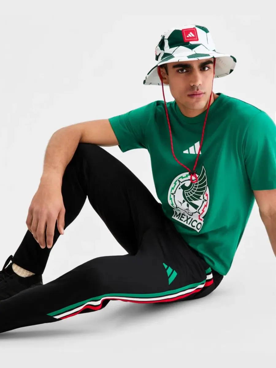 Мужские тренировочные брюки Mexico Tiro 26 League стандартного кроя Adidas — изображение 4 из 7, черный