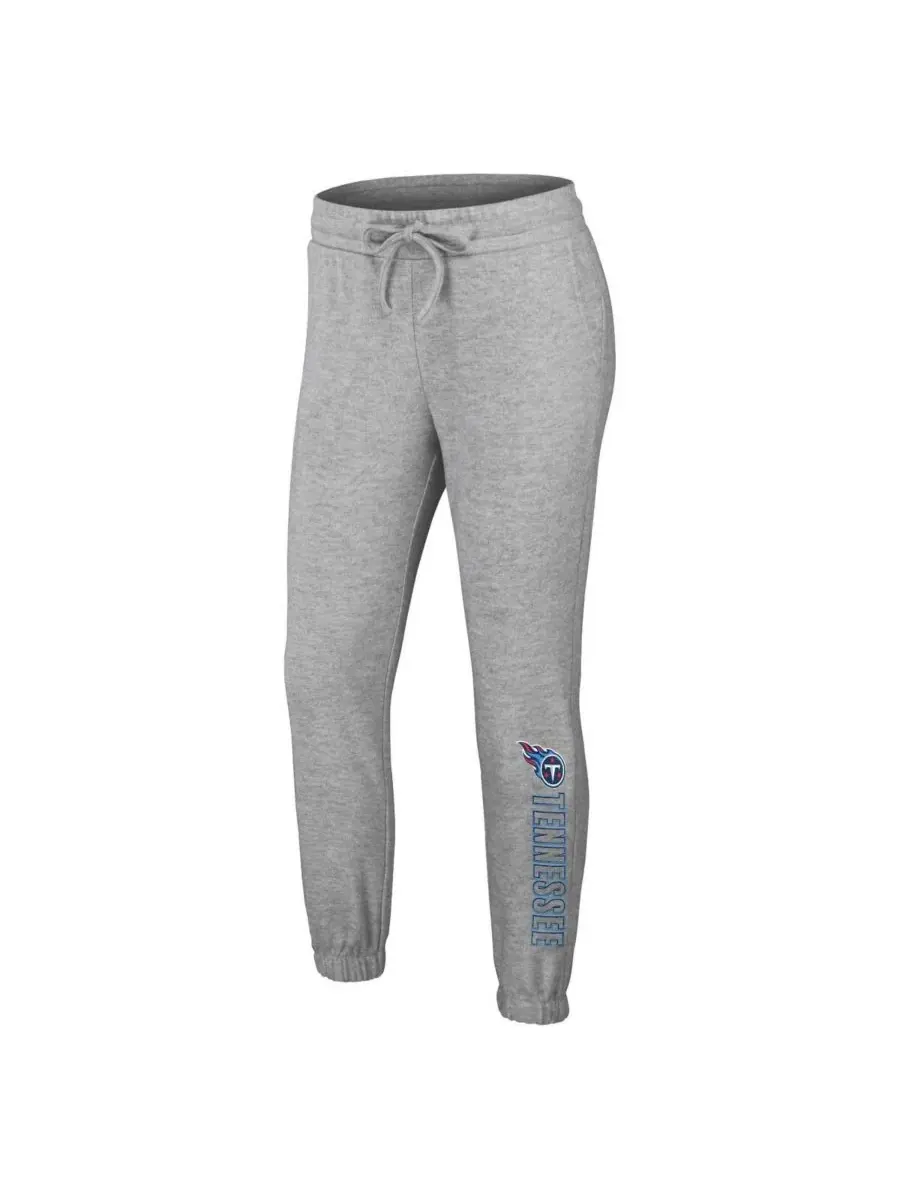Комплект из футболки и штанов с длинным рукавом, с принтом WEAR by Erin Andrews — изображение 3 из 4, серый