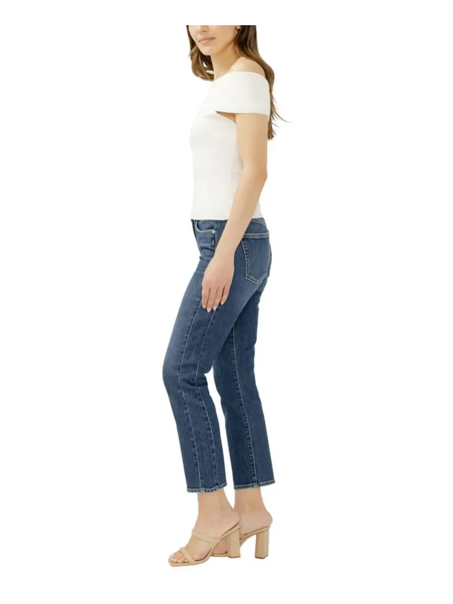 Джинсы прямого кроя с заниженной талией Silver Jeans Co. — изображение 2 из 4, перемотка