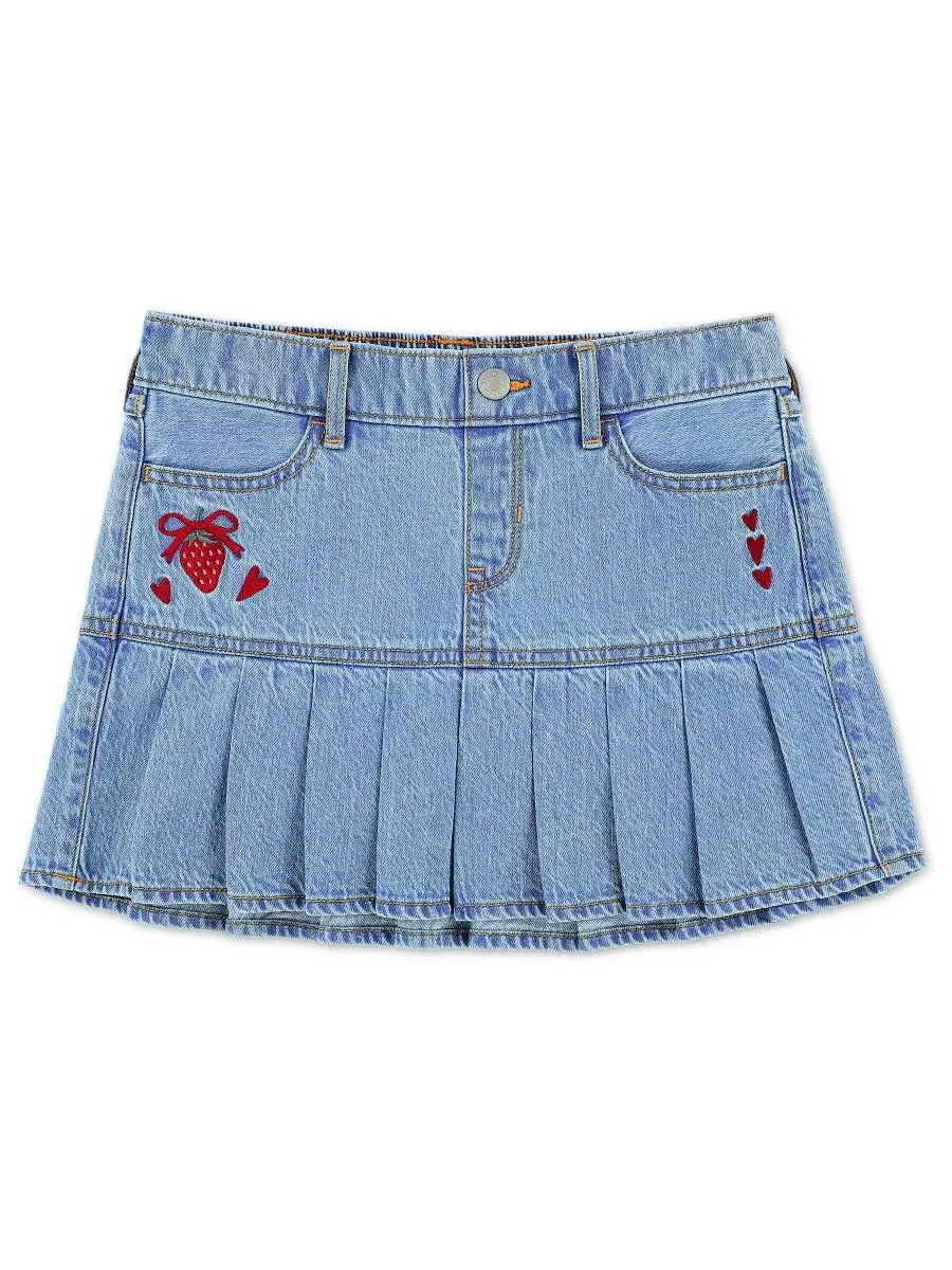 Юбка мини с заниженной талией Strawberry Heart abercrombie kids