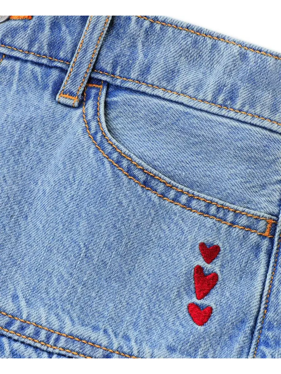 Юбка мини с заниженной талией Strawberry Heart abercrombie kids — 6