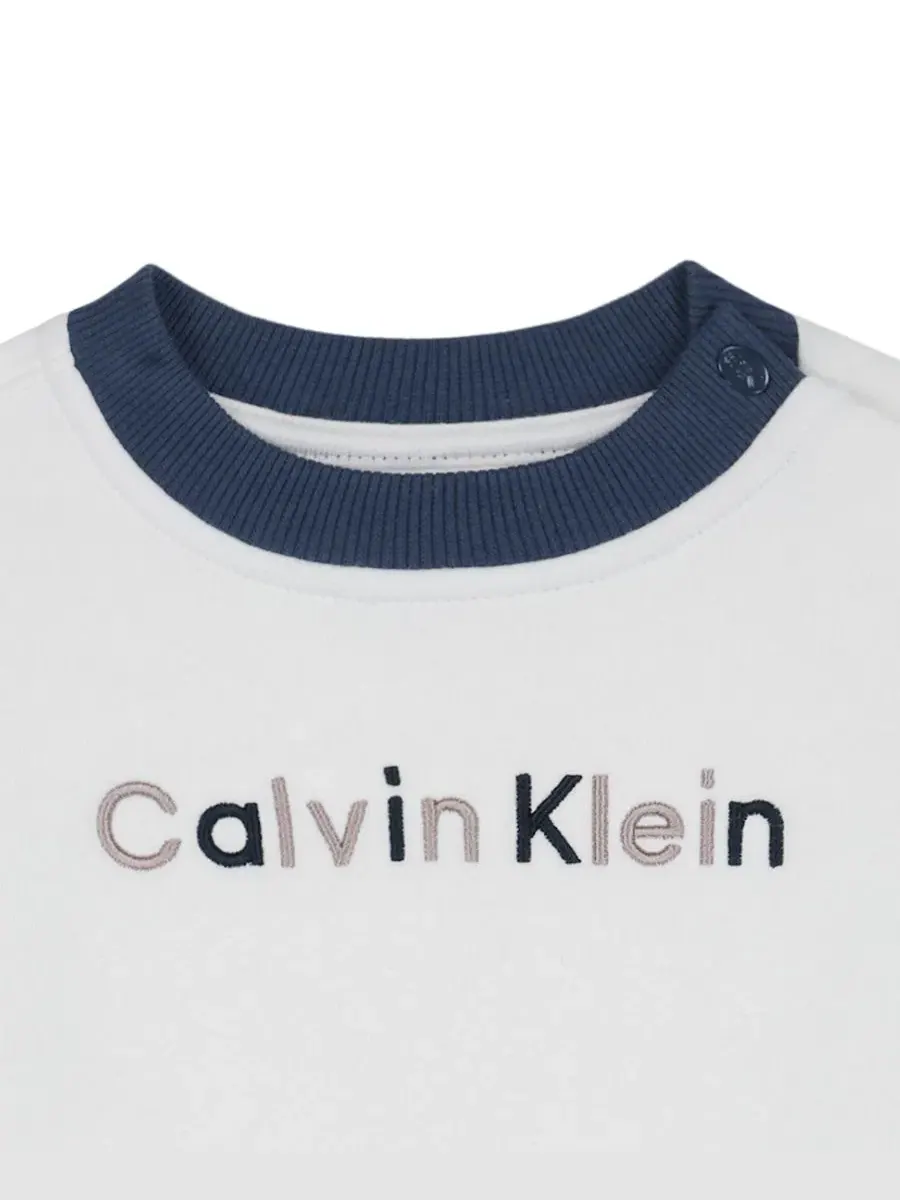 Комплект из лонгслива и брюк Calvin Klein — изображение 7 из 8, синий