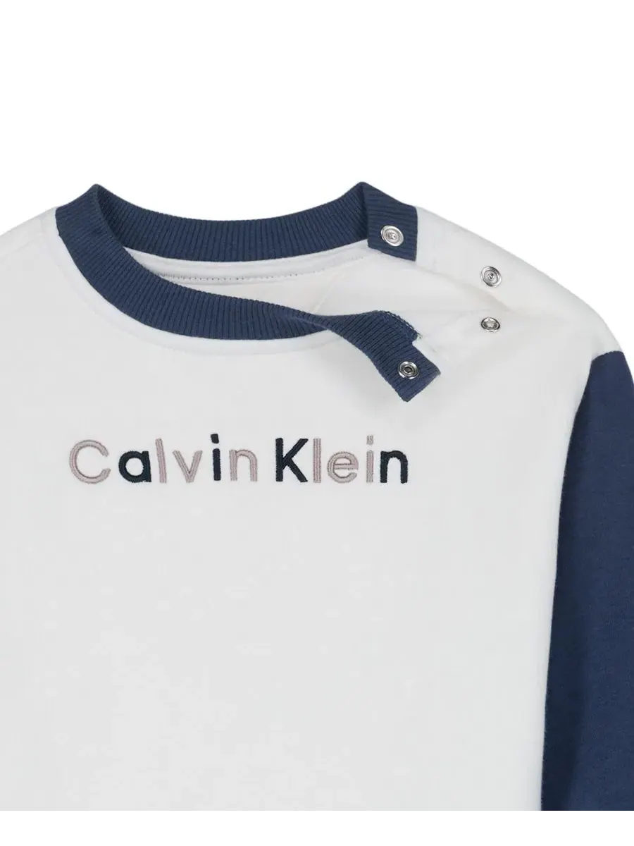 Комплект из лонгслива и брюк Calvin Klein — изображение 8 из 8, синий
