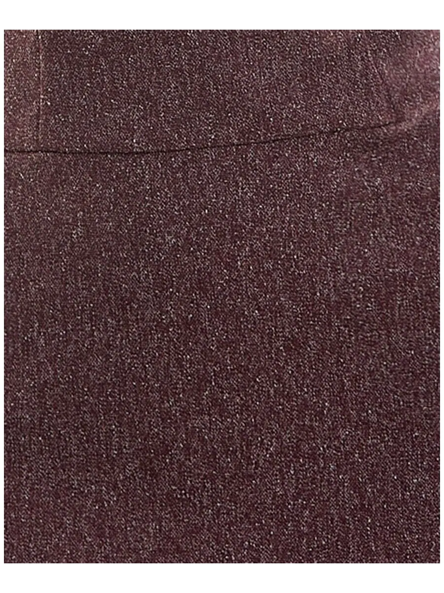 Платье-трапеция с кружевной отделкой и V-образным вырезом, модель Lace Trim Herringbone V-Neck SENI — изображение 5 из 6
