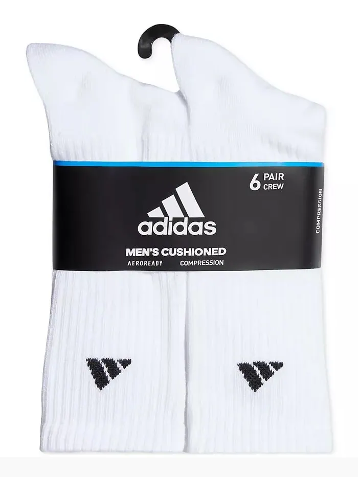 Мужские спортивные носки с мягкой подкладкой, 6 пар в упаковке adidas — изображение 7 из 9, темно-синий