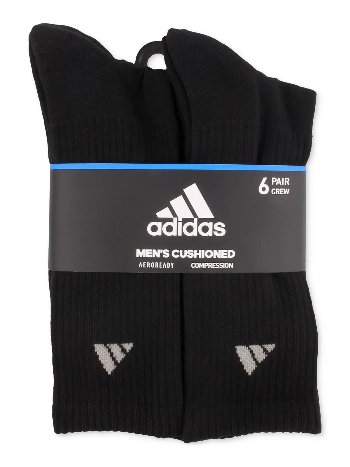 Мужские спортивные носки с мягкой подкладкой, 6 пар adidas — изображение 8 из 13, белый