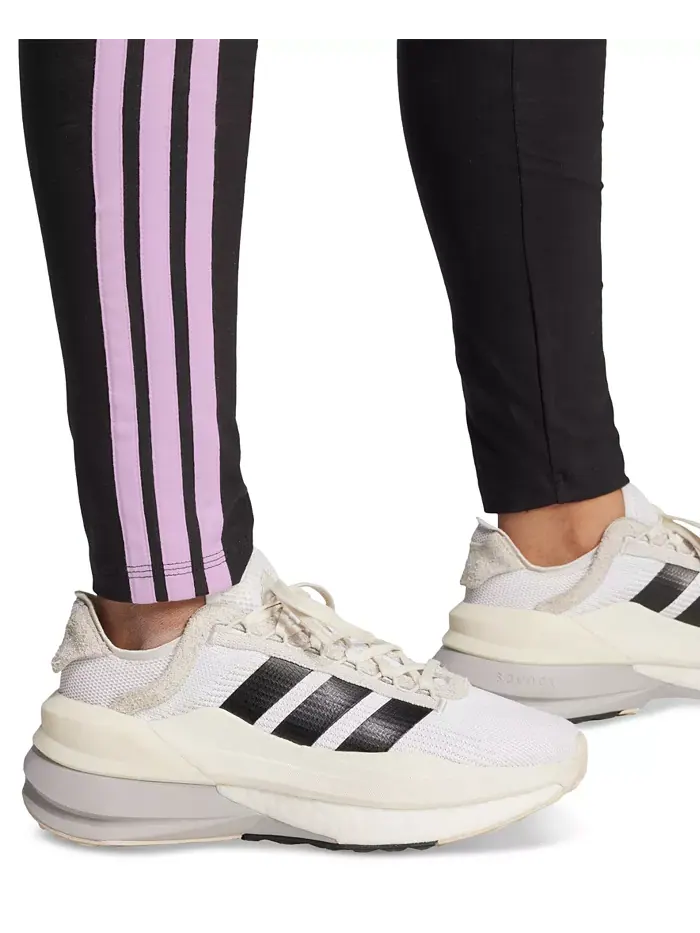 Эластичные хлопковые леггинсы Plus Size Essentials с тремя полосками adidas — изображение 4 из 5