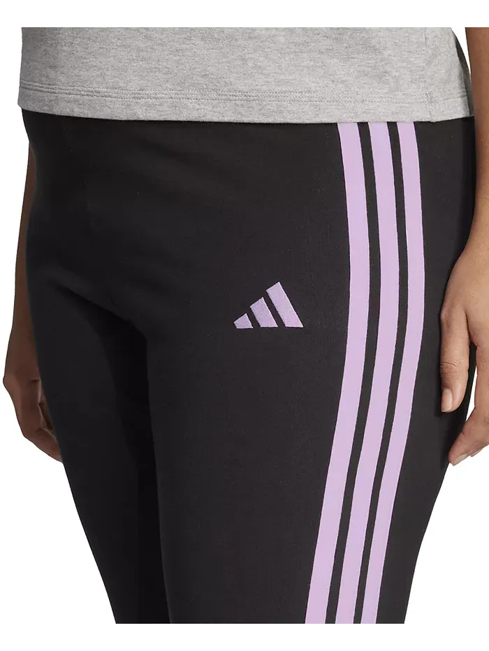 Эластичные хлопковые леггинсы Plus Size Essentials с тремя полосками adidas — изображение 5 из 5