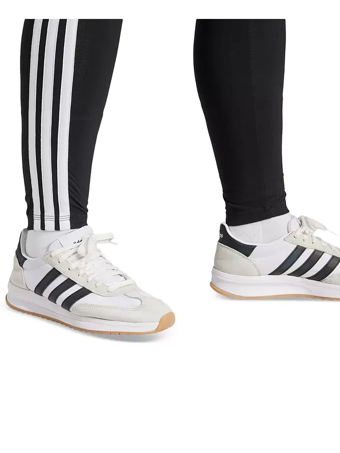 Эластичные хлопковые леггинсы Plus Size Essentials с тремя полосками adidas — изображение 5 из 5, черный/белый