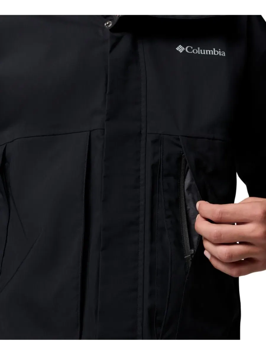 Куртка-ветровка классического кроя с капюшоном Columbia — изображение 7 из 8, черный