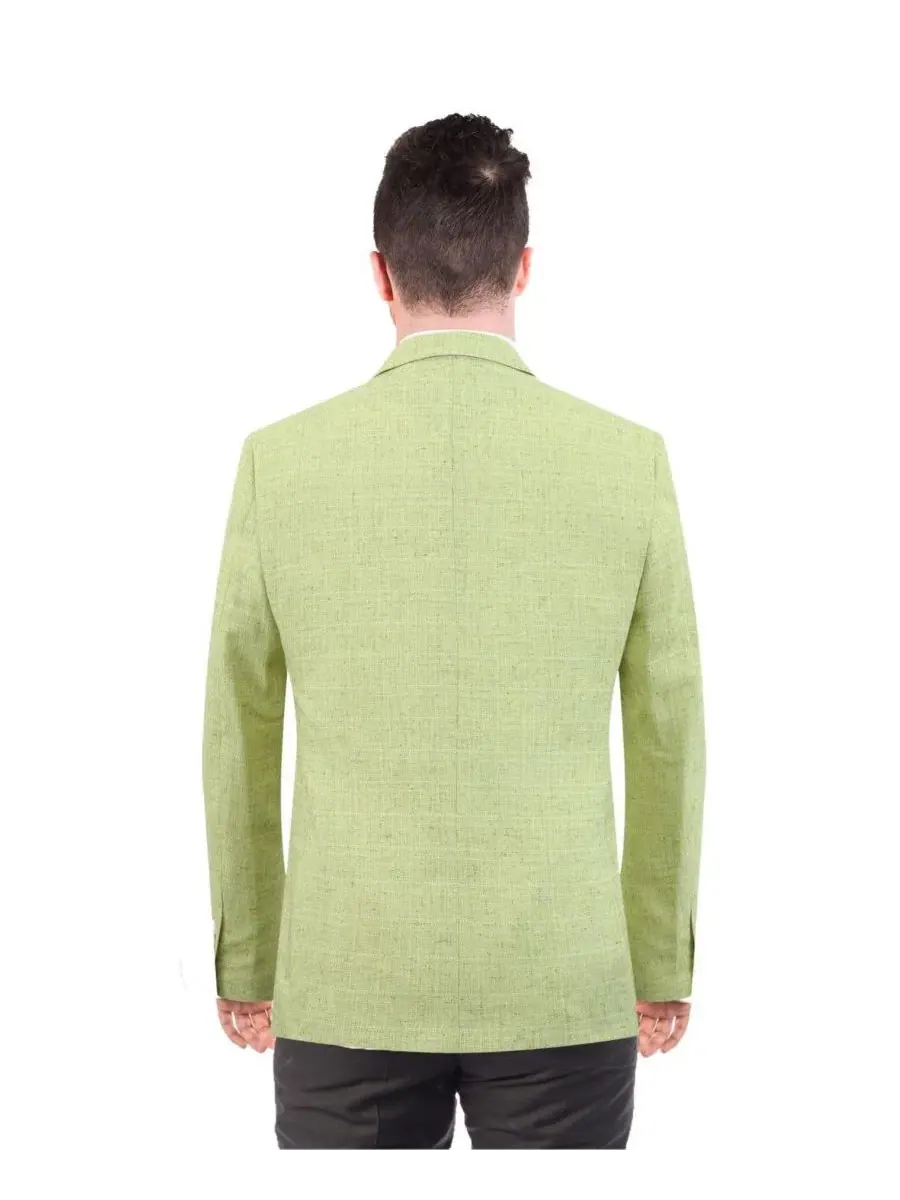 Пиджак спортивный с фактурной текстурой, Slim Fit Elie Balleh — изображение 2 из 5, мята