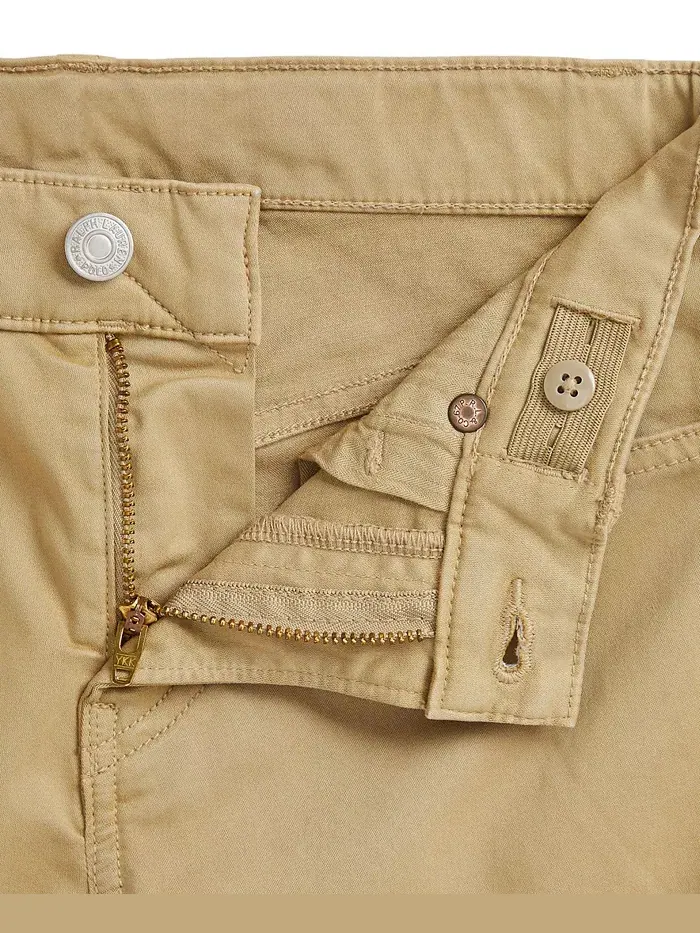 Мальчиковые брюки Sullivan Slim Stretch Sateen для возраста 8-20 лет Polo Ralph Lauren — изображение 6 из 6, бежевый/бежевый