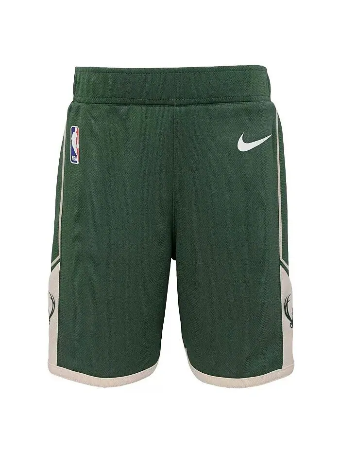 Зеленые шорты для малышей Hunter Milwaukee Bucks Icon Replica Nike