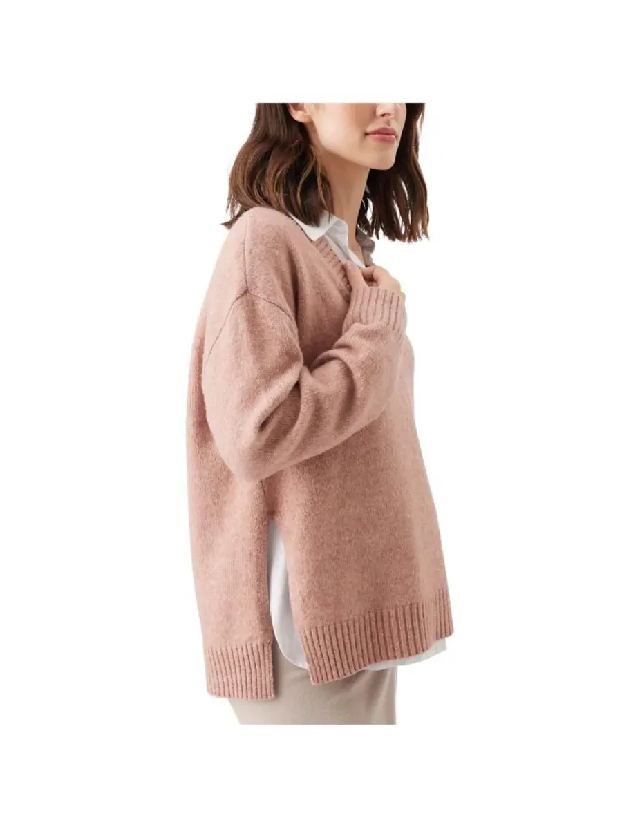 Вязаный комплект для беременных и кормящих мам "Вера" Ripe Maternity — изображение 2 из 4, розовый