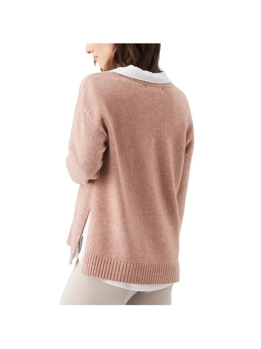 Вязаный комплект для беременных и кормящих мам "Вера" Ripe Maternity — изображение 3 из 4, розовый
