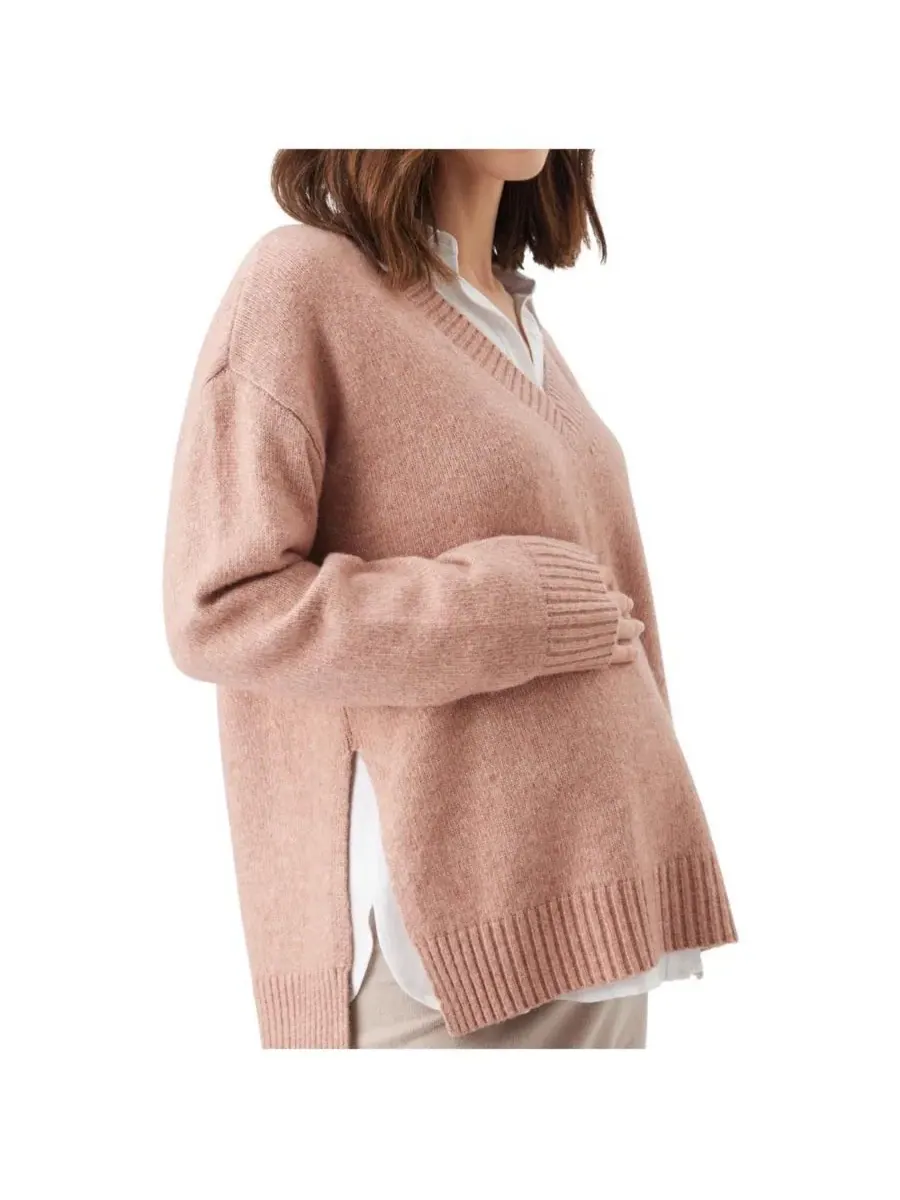 Вязаный комплект для беременных и кормящих мам "Вера" Ripe Maternity — изображение 4 из 4, розовый