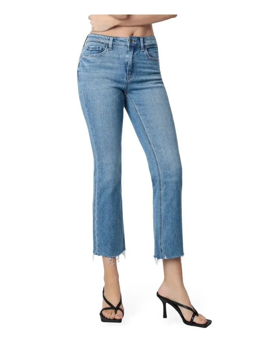 Джинсы клеш с завышенной талией и рваным подолом, модель Kick Flare Jeans Flying Monkey — изображение 3 из 5, синий
