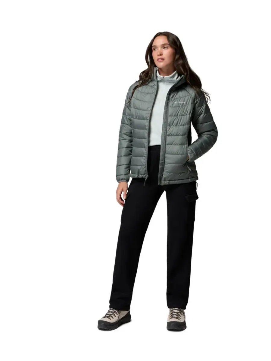Женская куртка с капюшоном Powder Lite II Lightweight Insulated Hooded Jacket Columbia, Sedona Sage — изображение 2 из 3